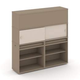 Набор 3 Тумба двойная с надставкой ES.NB.2V-3